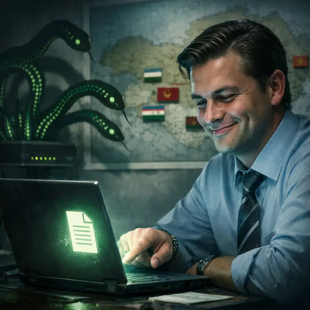 Cyberespionage bewegt sich nach Central Asien: UnsolicitedBooker greift Telekommunikationsanbieter mit LuciDoor und MarsSnake an