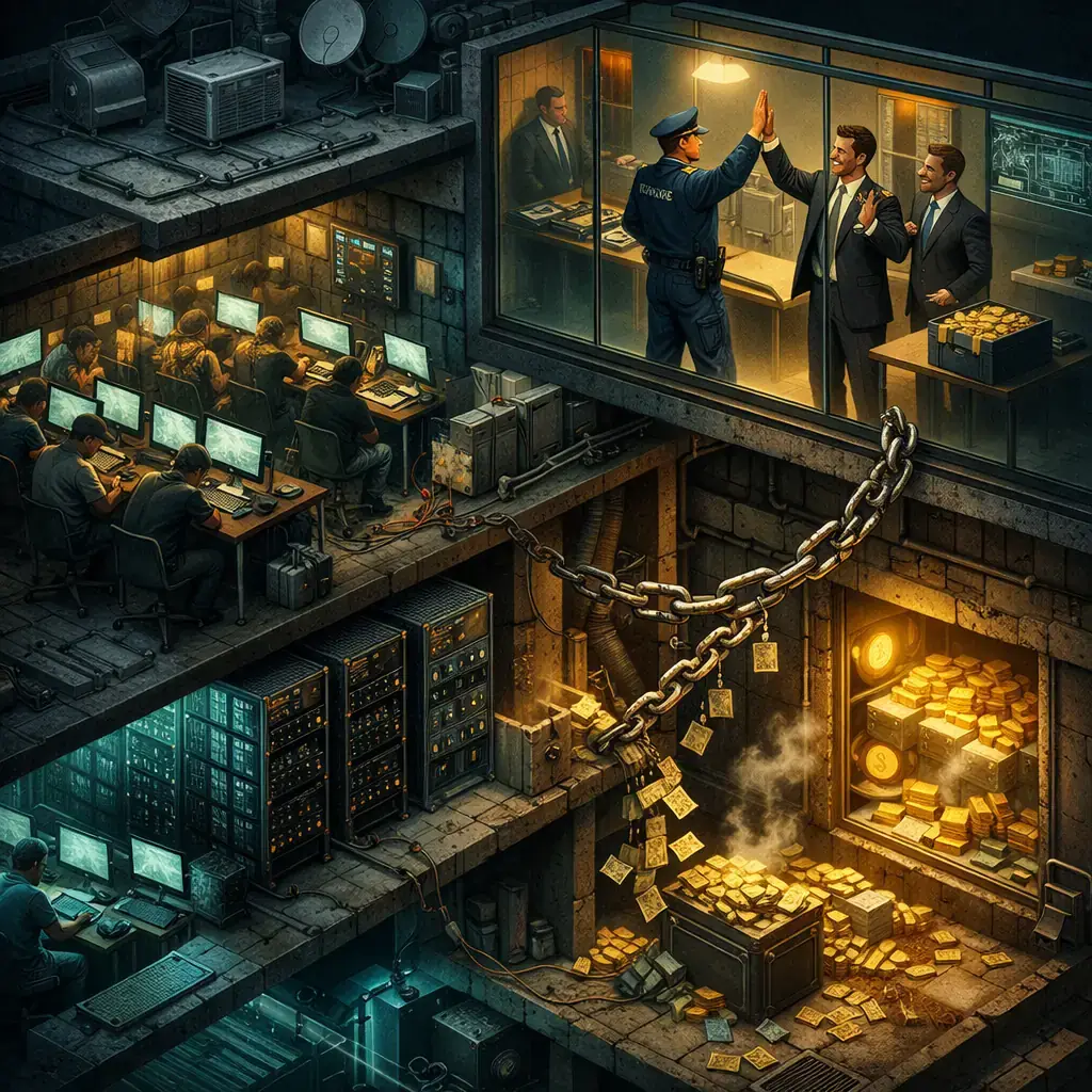 Internationale Operation, um Crypto und Trafficking Betrug Netzwerke zu entladen