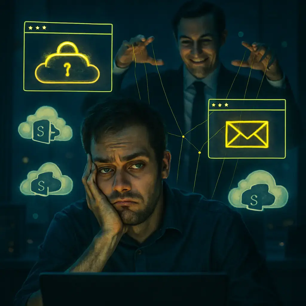 La campagne LOTS : phishing, supplanting et AitM que SharePoint utilise pour voler des références et rester au sein de l'organisation