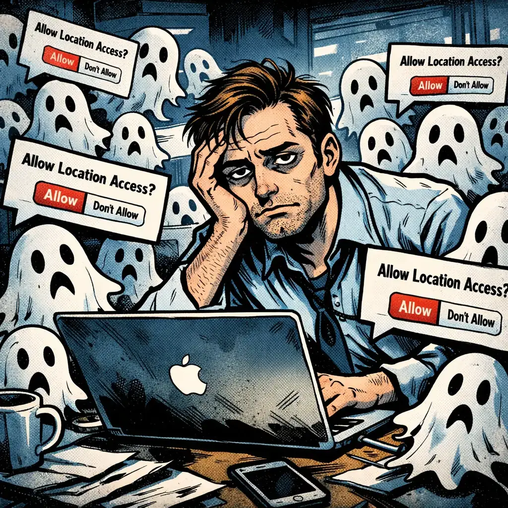 Dialogues persistants des autorisations de localisation dans les équipes après la mise à jour de Microsoft et Apple macOS en mode recherche