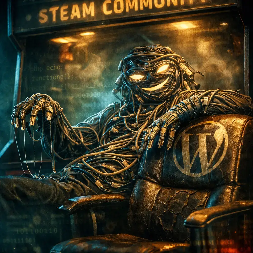 Steam comme centre de commande : l'attaque qui a infecté près de 2.000 sites WordPress avec des commentaires invisibles et des backdoors
