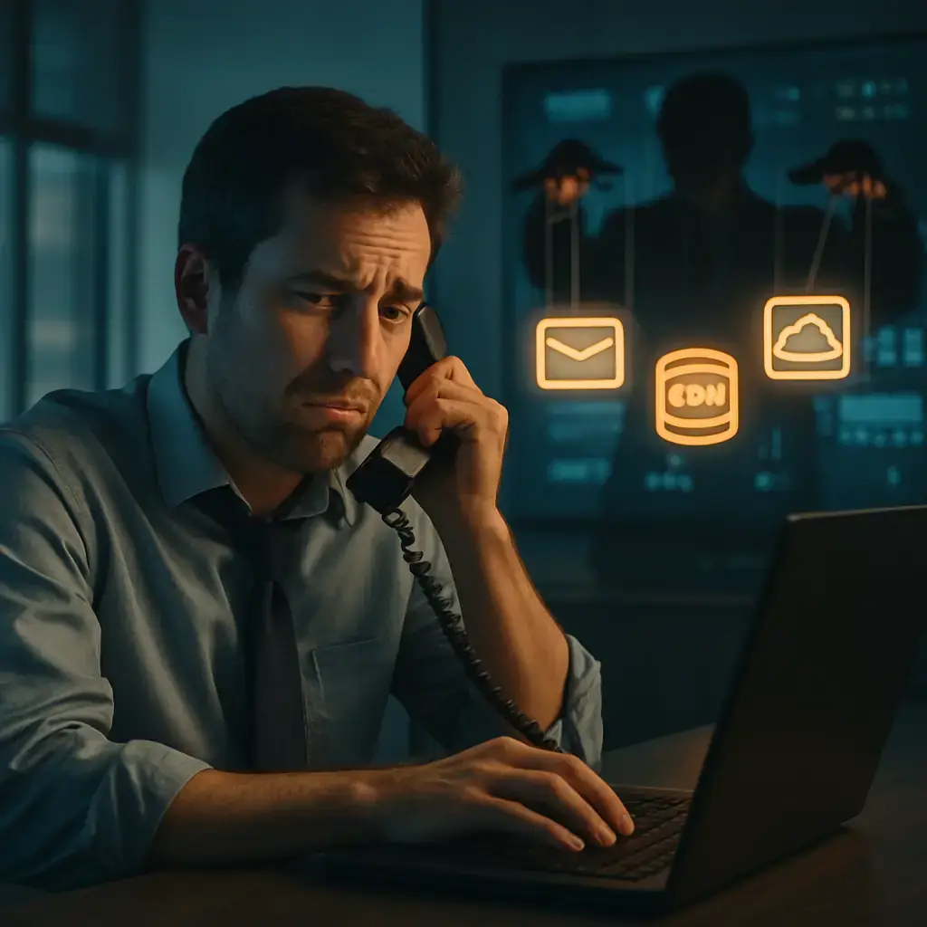 A chamada que abre a porta: phishing adaptativo que rouba o acesso SSO e expõe a nuvem de sua empresa